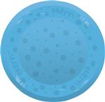 Party Reusable Semi Transparent Products Party Reusable Semi Transparent Plate 21Cm Blue 1St