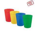 Party Reusable Bright Colors Party Reusable Cups 250Ml Mixed Bright Colors 4St
