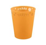 Party Reusable Semi Transparent Products Party Reusable Semi Transparent Cup 250Ml Orange 1St