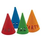 Party Essentials Reusable Felt Hats 4St