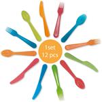 Party Reusable Products Reusable Cutlery Set (4 Spoons 4 Forks 4 Knives) In 4 Different Colors, In P