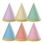 Party Essentials Fsc Unicolor Mini Hats In Pastel Colors 6St