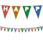 Party Essentials Reusable Felt Flag Banner 2M 