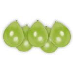 Party Essentials Fsc Metallic Pastel Balloons Green 8St