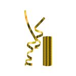 Party Essentials Fsc Metallic Gold Streamers 1St