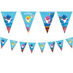 Baby Shark Fsc Paper Triangle Flag Banner (9 Flags) 1St