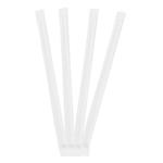 Paper Drinking Straws Fsc White Paper Drinking Straws 19.7X0.6Cm Individual Paper Wrapped 50St