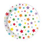 Multicolour Bright Stars Fsc Paper Plates Next Generation Medium 20Cm 8St