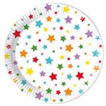 Multicolour Bright Stars Fsc Paper Plates Next Generation Large 23Cm 8St