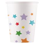 Multicolour Bright Stars Fsc Paper Cups 200Ml (Wm) 8St
