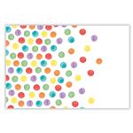 Multicolorwater Dots Plastic Tablecover 120X180Cm 1St