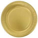 Metallic Colors Fsc Paper Plates Next Generation Large 23Cm Gold 8St