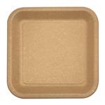 Kraft Paper Products Fsc Kraft Square Paper Plates 23X23Cm Industrial Compostable Certified 10St