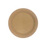 Kraft Paper Products Fsc Kraft Paper Plates 20Cm Industrial Compostable Certified 10St