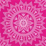 Everyday Designs Mandala Fuchsia & White Fsc Three Ply Paper Napkins 33X33Cm 20St