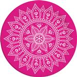 Everyday Designs Mandala Fuchsia & White Fsc Paper Plates Next Generation Large 23Cm (Deep Mould) 8S