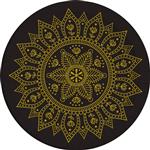 Everyday Designs Mandala Black & Gold Fsc Paper Plates Next Generation Large 23Cm (Deep Mould) 8St