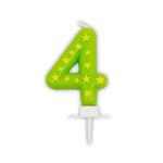 Birthday Candles Stars Numeral Candle No. 4 1St