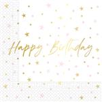 Birthday Candles Fsc Two Ply Paper Napkins 33X33Cm 20St