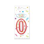 Birthday Candles Dots Numeral Candle No. 0 In Fsc Paper Box 1St