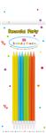 Birthday Candles Birthday Candles 14,5Cm With Holders In Bright Colors In Fsc Paper Box 16St