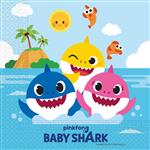Baby Shark Fsc Two Ply Paper Napkins 33X33Cm 20St