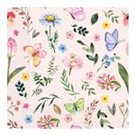 3 Ply Paper Napkins Three Ply Paper Napkins 33X33Cm Pink Butterfly 20St