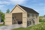 NIEUW houten garage 3611 te koop