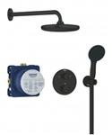 Grohe Precision Thermostat Perfect shower set met Vitalio Start 250 Mat Zwart