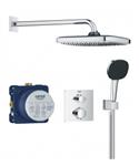 Grohe Precision Thermostat Perfect shower set met Vitalio Comfort 250 Chroom