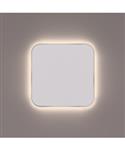 Toiletspiegel Hipp Design SPM T06 Rechthoek 35x35 cm Met Afgeronde Hoeken En Verlichting Geborsteld 