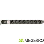 Gembird EG-PDU-014-C14 energiedistributie 8 AC-uitgang(en) 1U Zwart