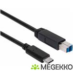 CLUB3D USB 3.1 Gen2 Type-C to Type-B Cable Male/Male, 1 M./ 3.3 Ft.