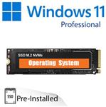 Windows 11 Pro plug & play NVMe M.2 SSD (120/240/480/960GB) (1/2/4TB)