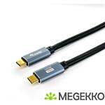 Equip 128357 USB-kabel 2 m USB 3.2 Gen 2 (3.1 Gen 2) USB C Zwart