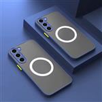 Matte Magnetisch Hoesje voor Samsung Galaxy Note 10 Plus - Draadloos Opladen Cover - Blauw