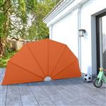 vidaXL Terrasscherm inklapbaar 160 cm terracottakleurig
