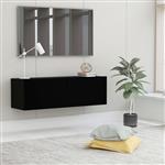 vidaXL Tv-meubel 100x30x30 cm bewerkt hout zwart
