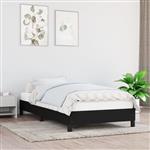 vidaXL Bedframe zonder matras 90x200 cm stof zwart