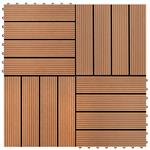 vidaXL 22 st Terrastegels 30x30 cm 2 m² HKC bruin
