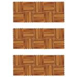 vidaXL Terrastegels verticaal patroon 30 x 30 cm Acacia set van 30