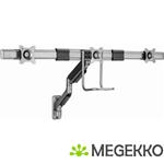 Gembird Monitorarm met gasveer voor 3 monitoren (wandmontage), space grey