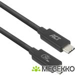 ACT USB4 20Gbps 240W USB Type-C® kabel. USB-IF gecertificeerd. 2 meter