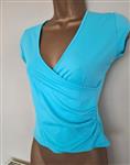 Elegant Turquoise Cache Coeur Topje 36-38