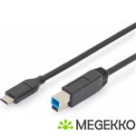 ASSMANN Electronic AK-300149-018-S 1.8m USB C USB B Mannelijk Mannelijk Zwart USB-kabel