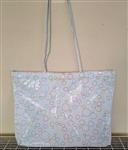 Vintage Witte Draagtas - Schoudertas met Print