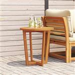 vidaXL Tuinbijzettafel rond Ø70x75 cm massief acaciahout