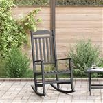 vidaXL Schommelstoel Zwart 84 x 65 x 114 cm Kunststof