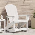 vidaXL Adirondack Schommelstoel Wit 73.5 x 92 x 90cm Kunststof