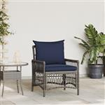 vidaXL Tuinstoel Grijs 60 x 70 x 78cm poly rattan